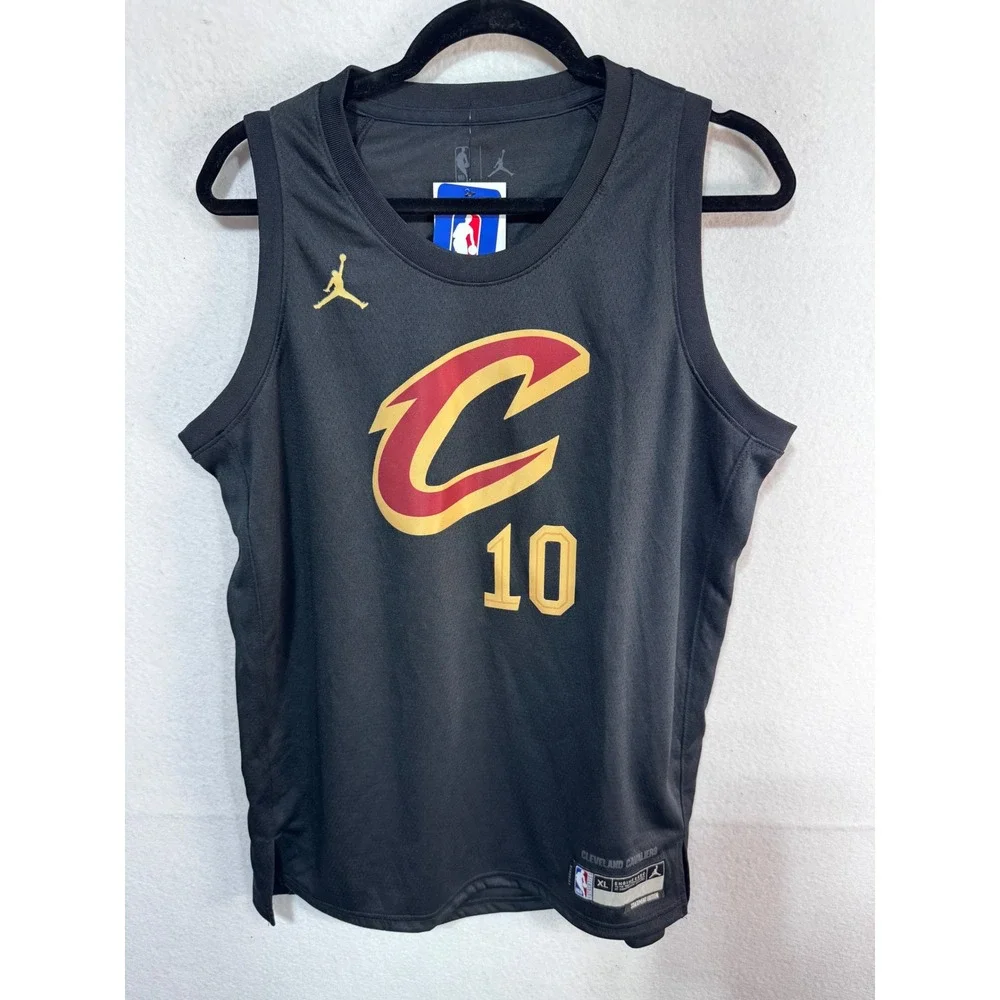 Jordan Basketball Jersey Cleveland Cavaliers Darius Garland Kids XL Black